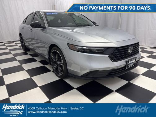 Solar Silver Metallic 2025 Honda Accord Hybrid Sport