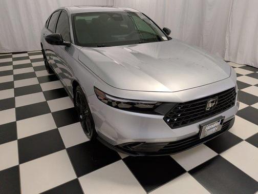 Solar Silver Metallic 2025 Honda Accord Hybrid Sport-L