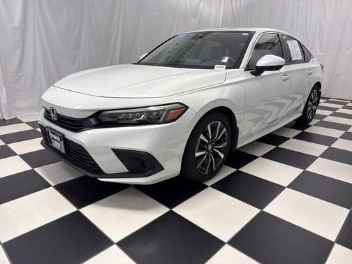 Platinum White Pearl 2023 Honda Civic EX