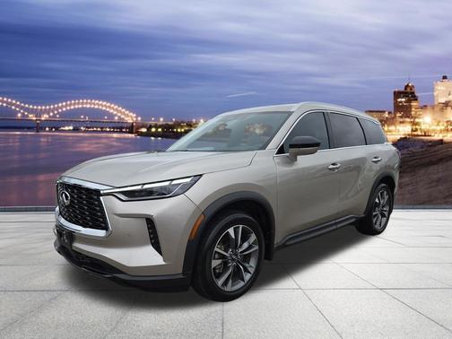 Warm Titanium 2023 INFINITI QX60 Luxe