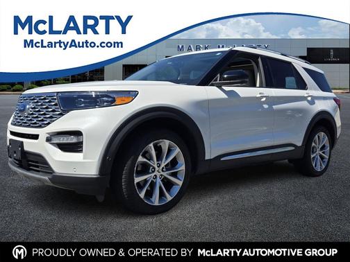 STAR WHITE MET TRI-COAT 2021 Ford Explorer Platinum