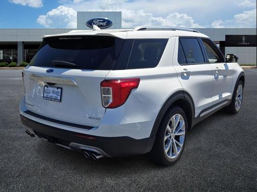 STAR WHITE MET TRI-COAT 2021 Ford Explorer Platinum