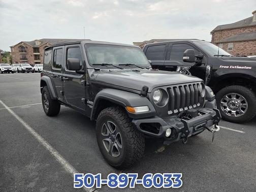 Granite Crystal Metallic Clearcoat 2018 Jeep Wrangler Unlimited Sport
