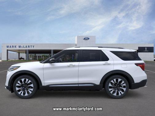 Star White Metallic Tri-Coat 2026 Ford Explorer Platinum