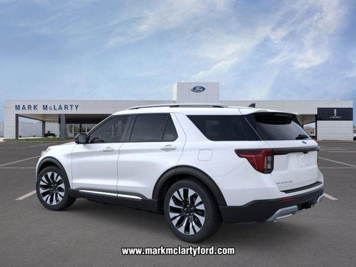 Star White Metallic Tri-Coat 2026 Ford Explorer Platinum