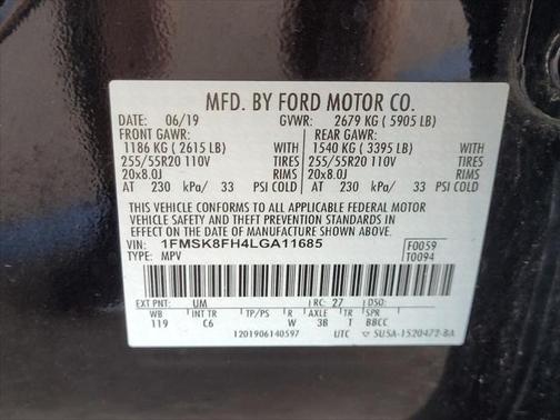 2020 Ford Explorer Limited
