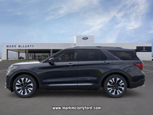 Agate Black Metallic 2026 Ford Explorer Platinum