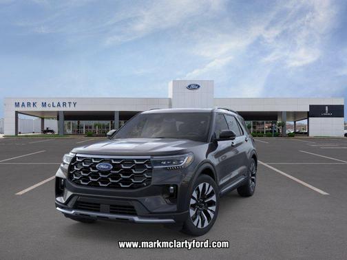 Agate Black Metallic 2026 Ford Explorer Platinum