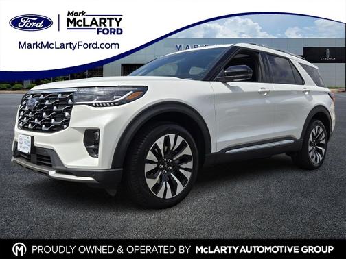 Star White Metallic Tri-Coat 2026 Ford Explorer Platinum