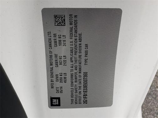 Summit White 2014 Chevrolet Camaro 1LT