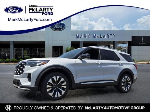 Space White Metallic 2026 Ford Explorer Platinum