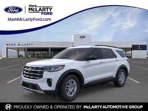 Space White Metallic 2026 Ford Explorer Active