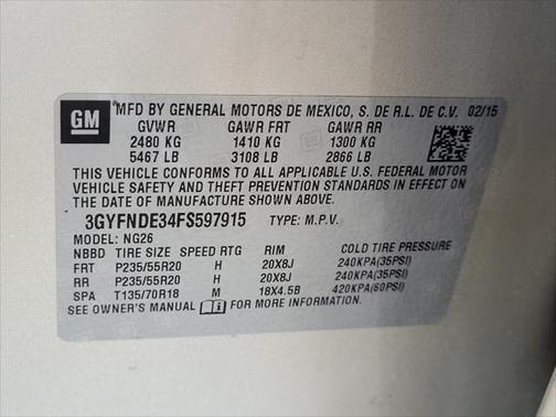 2015 Cadillac SRX Premium Collection