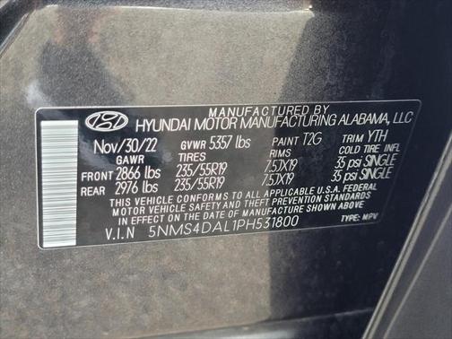 2023 Hyundai SANTA FE Limited