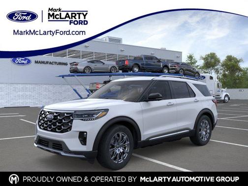 SPACE WHITE METALLIC 2026 Ford Explorer Platinum