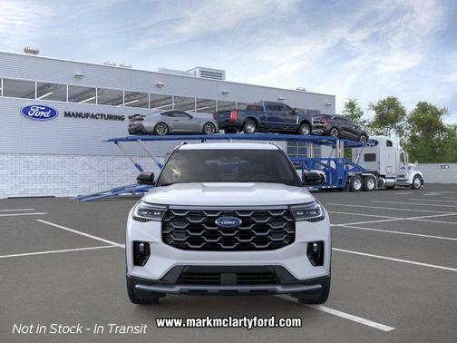 SPACE WHITE METALLIC 2026 Ford Explorer Platinum