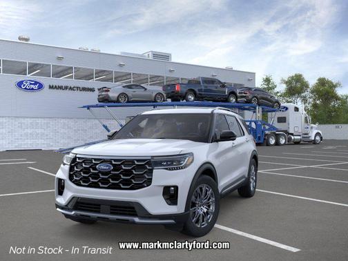 SPACE WHITE METALLIC 2026 Ford Explorer Platinum