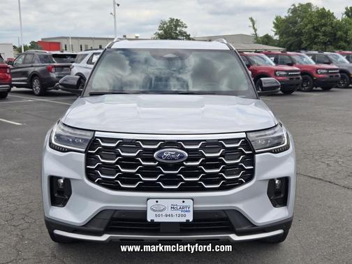 SPACE WHITE METALLIC 2026 Ford Explorer Platinum