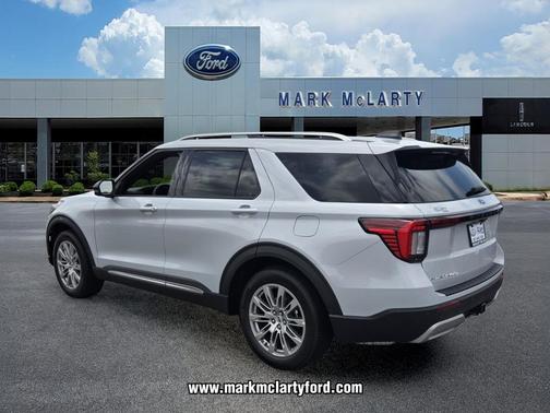 SPACE WHITE METALLIC 2026 Ford Explorer Platinum