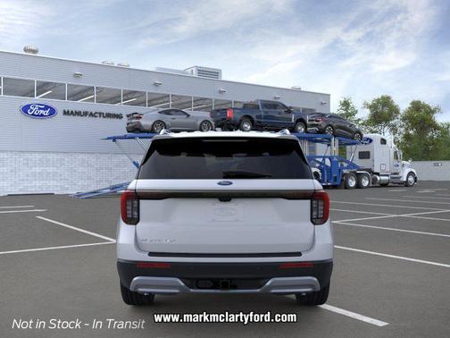 SPACE WHITE METALLIC 2026 Ford Explorer Platinum
