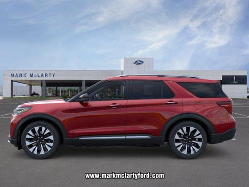 Rapid Red Metallic Tinted Clearcoat 2026 Ford Explorer Platinum
