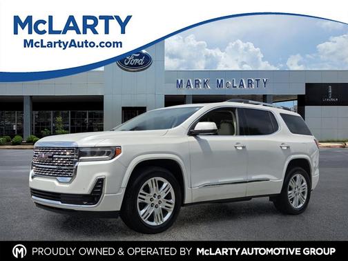 White Frost Tricoat 2021 GMC Acadia Denali