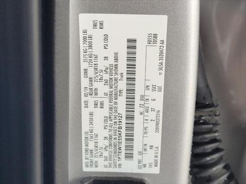 2019 Ford F-150 Lariat