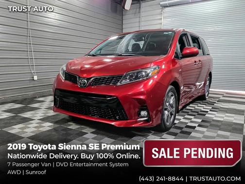 Salsa Red Pearl 2019 Toyota Sienna SE Premium