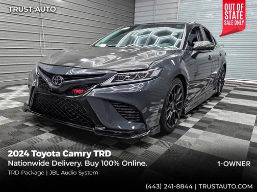 Midnight Black Metallic 2024 Toyota Camry SE