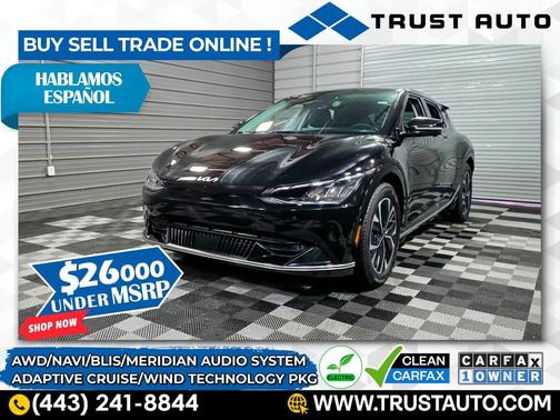 2024 Kia EV6 Wind AWD Electric SUV w/Technology Pkg