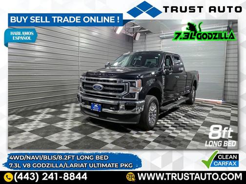2020 Ford F-250 LARIAT 4WD Crew Cab 8FT Long Bed 7.3L V8 Godzilla Pickup Truck w/Ultimate Pkg