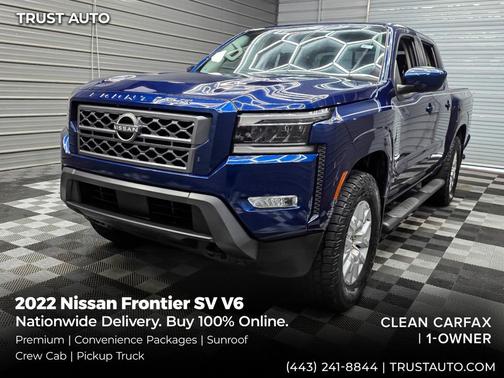 Deep Blue Pearl 2022 Nissan Frontier SV