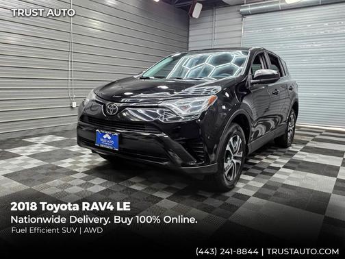 Black 2018 Toyota RAV4 LE