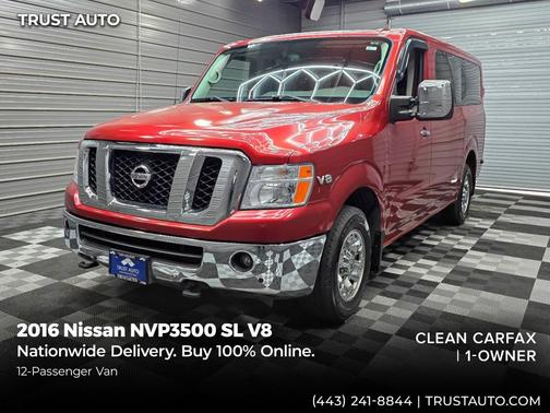 Cayenne Red Metallic 2016 Nissan NV Passenger NV3500 HD S V8