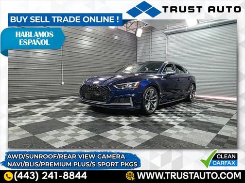 2019 Audi S5 Premium Plus AWD Hatchback w/S-Sport Pkg