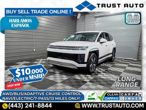 2026 Hyundai IONIQ 9 SEL 7-Pass 3rd Row AWD Dual Motor Electric Luxury SUV