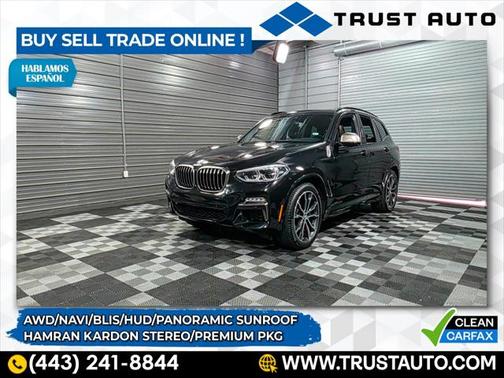2019 BMW X3 M40i AWD Luxury SUV w/Premium Pkg