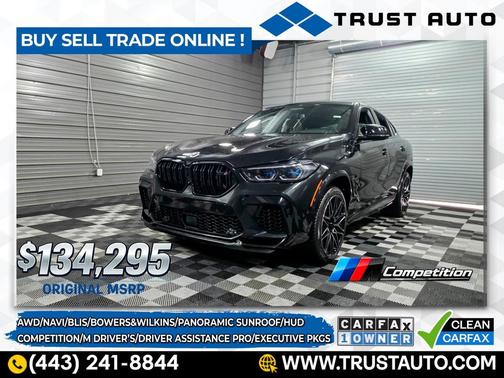 2023 BMW X6 M AWD Luxury SUV w/Competition/M Driver's/Executive Pkgs