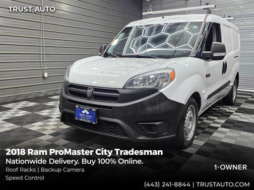 Bright White 2018 RAM ProMaster City Tradesman