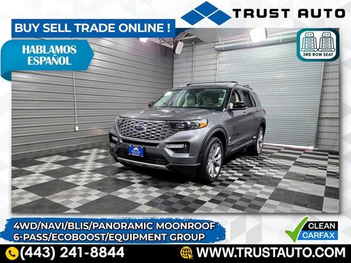 2021 Ford Explorer Platinum 4WD 6-Passenger 3.0L Ecoboost SUV