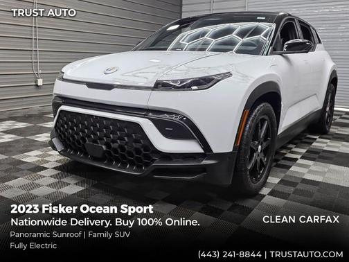 Great White 2023 Fisker Ocean Sport Electric SUV