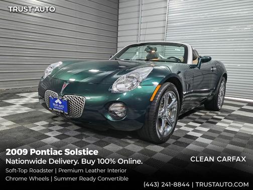 Envious (Emerald Green Met) 2009 Pontiac Solstice Soft-Top Convertible