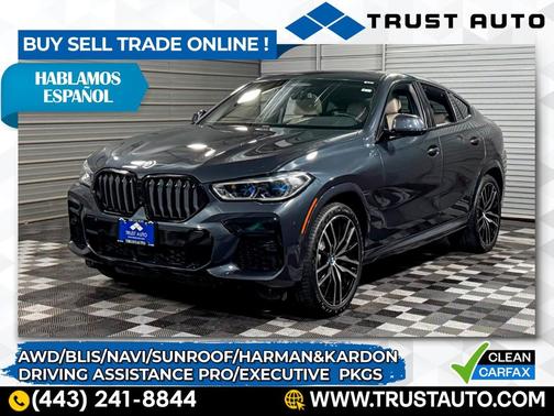 2022 BMW X6 M50i AWD Luxury SUV w/Executive Pkg