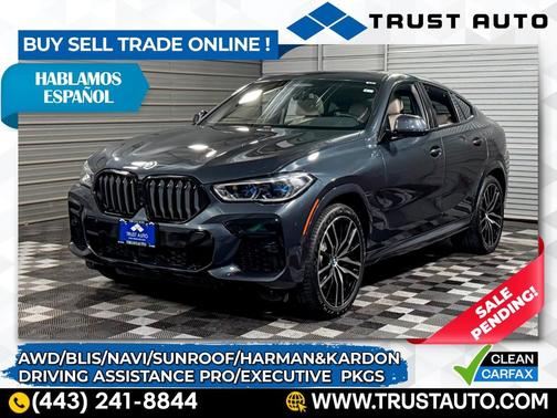 2022 BMW X6 M50i AWD Luxury SUV w/Executive Pkg