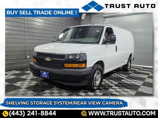 Summit White 2020 Chevrolet Express 2500 135''WB Low Roof Minivan/Van w/Shelving Storage System