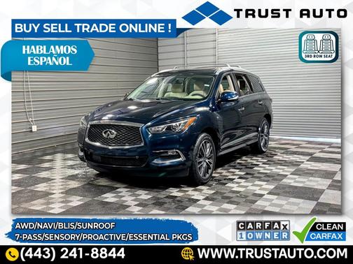 2019 INFINITI QX60 SENSORY