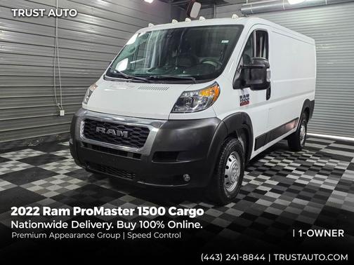 Bright White Clearcoat 2022 RAM ProMaster 1500 Low Roof