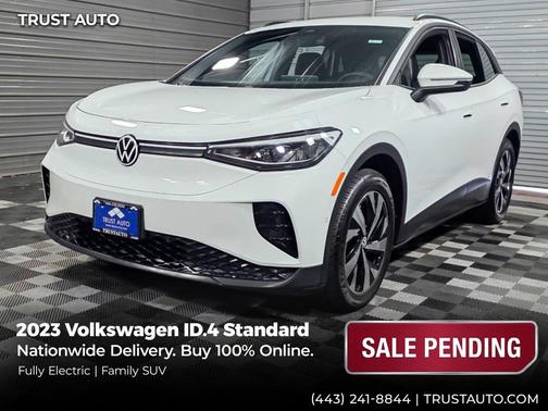 Pure White 2023 Volkswagen ID.4 Standard Electric SUV