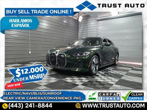2024 BMW i4 Gran Coupe eDrive35 Gran Coupe 4-Door Electric Luxury Hatchback