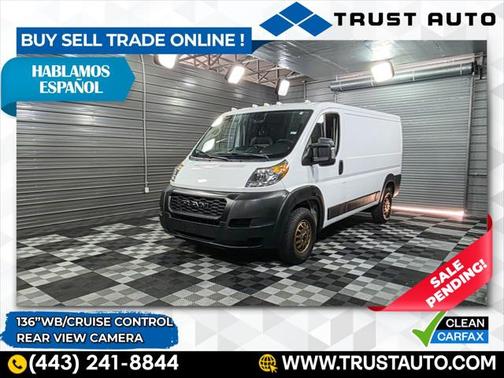 2019 RAM ProMaster 1500 Low Roof